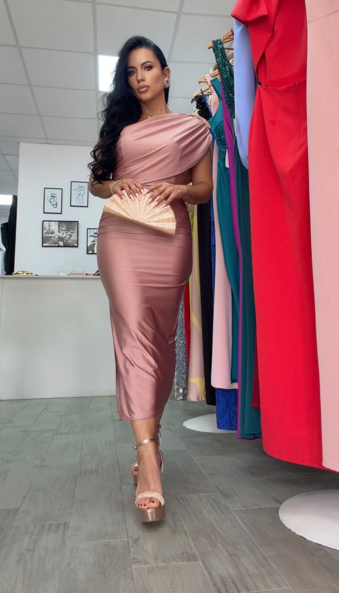 VESTIDO IRIS ROSA MAQUILLAJE