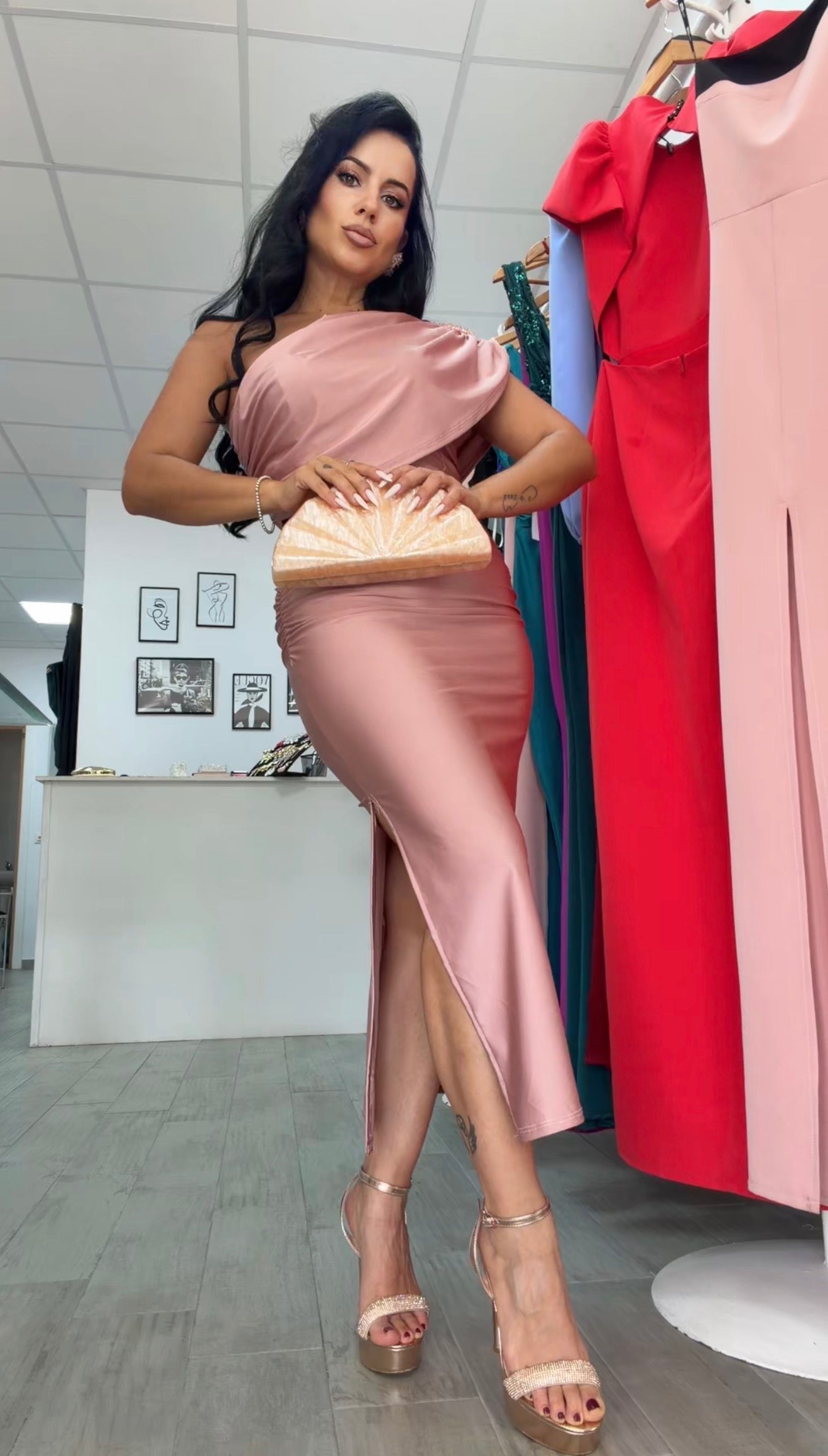VESTIDO IRIS ROSA MAQUILLAJE