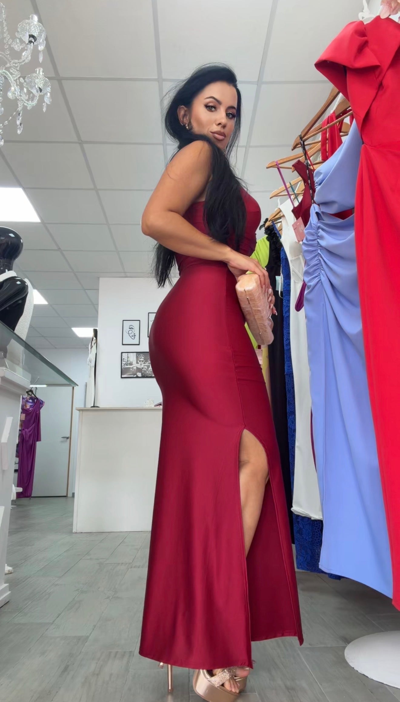 VESTIDO BALI BURDEOS