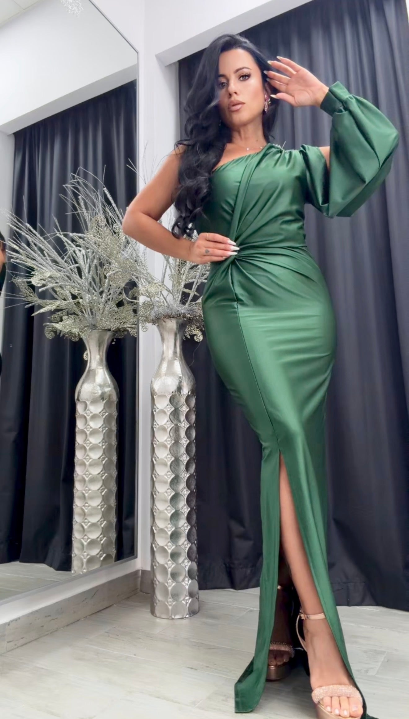 VESTIDO EGIPTO VERDE