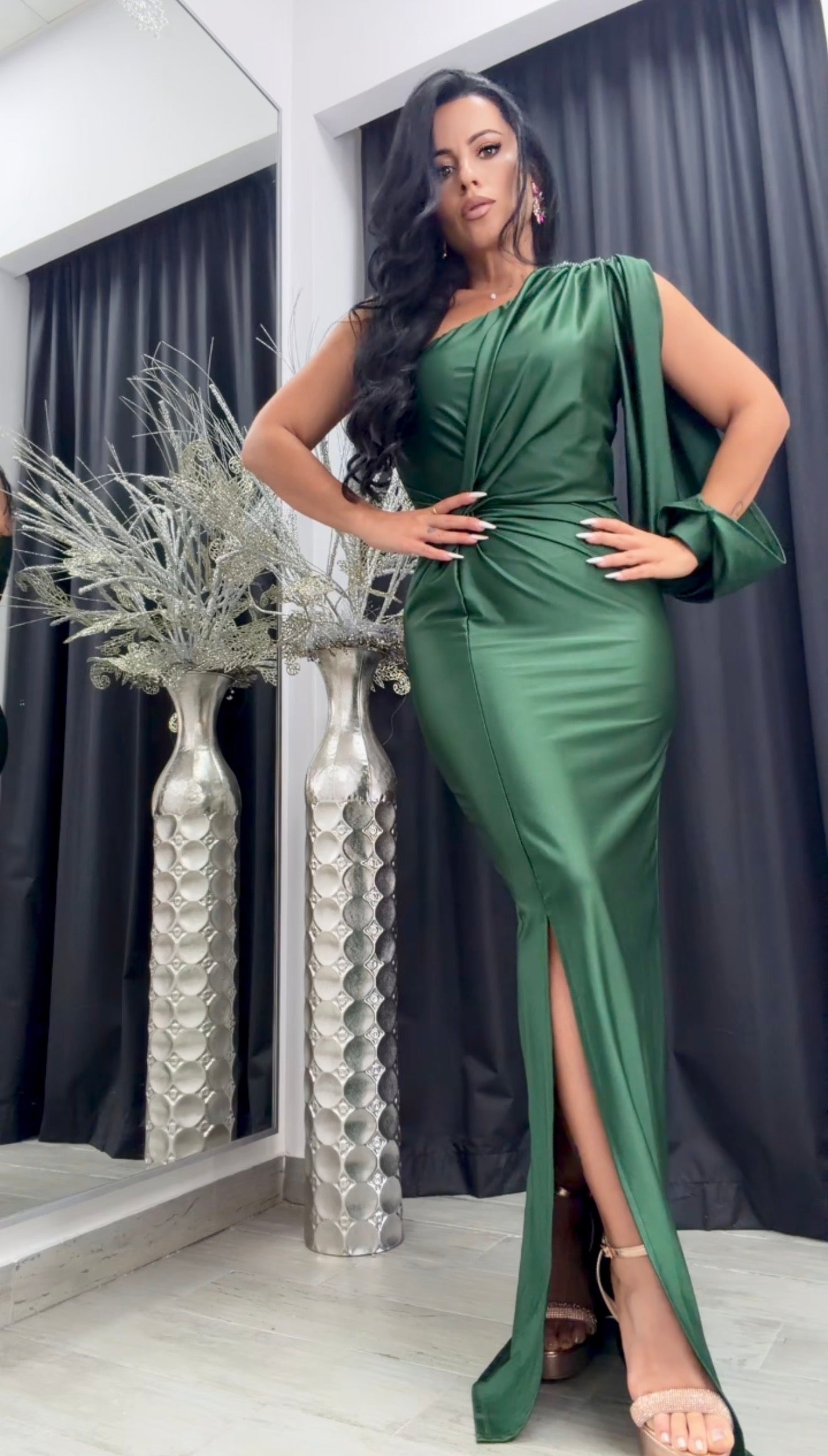 VESTIDO EGIPTO VERDE