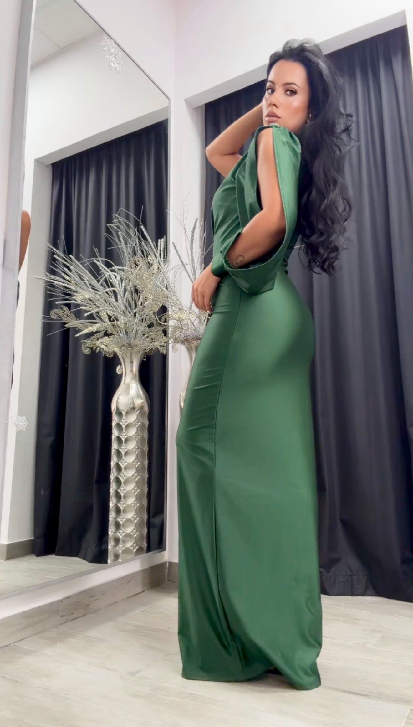 VESTIDO EGIPTO VERDE
