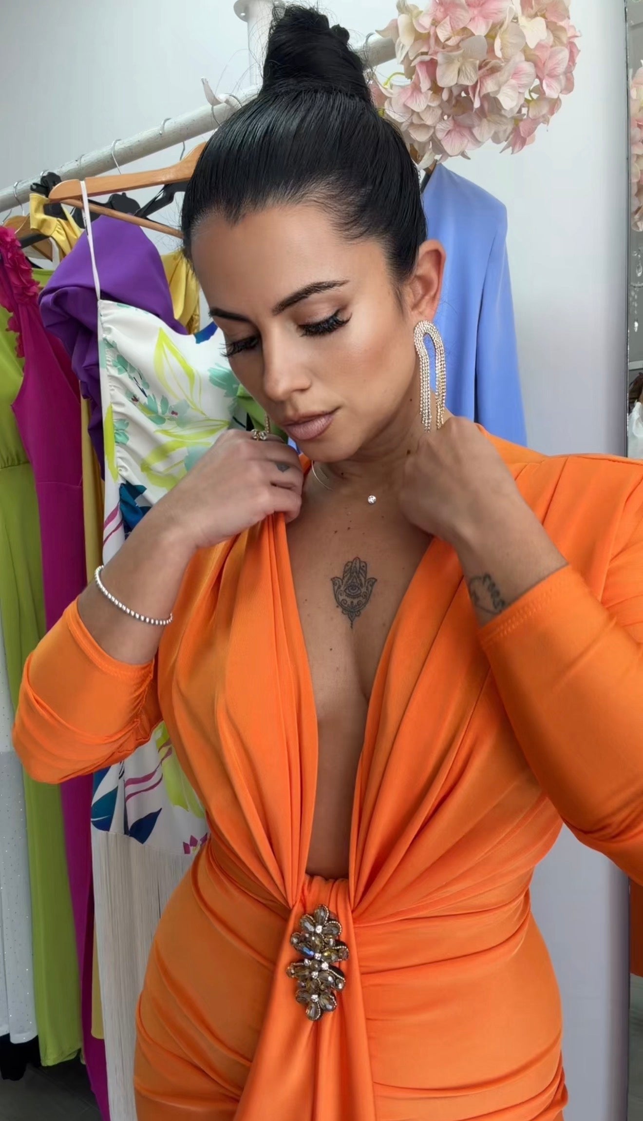 VESTIDO TIFANI NARANJA