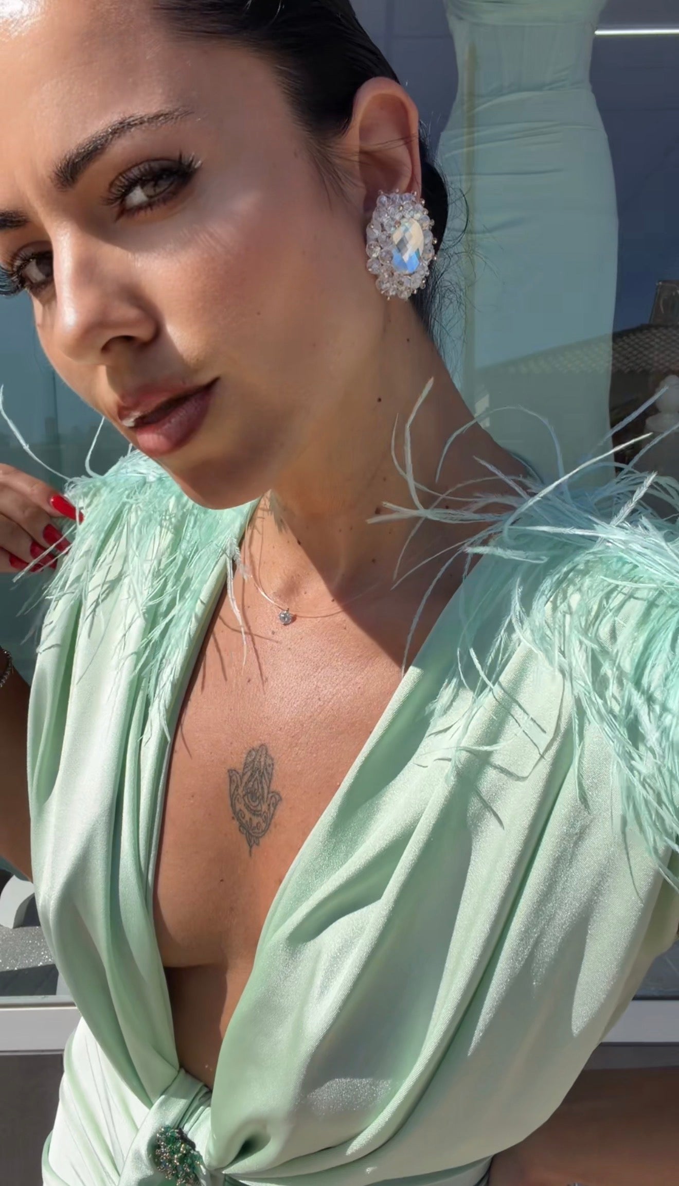 VESTIDO CARINA VERDE MENTA