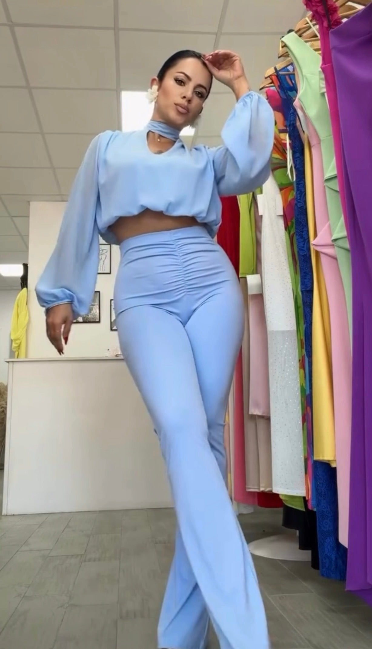 CONJUNTO IRIS AZUL CIELO