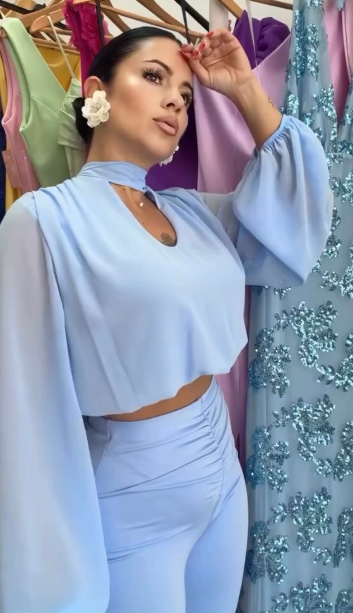 CONJUNTO IRIS AZUL CIELO