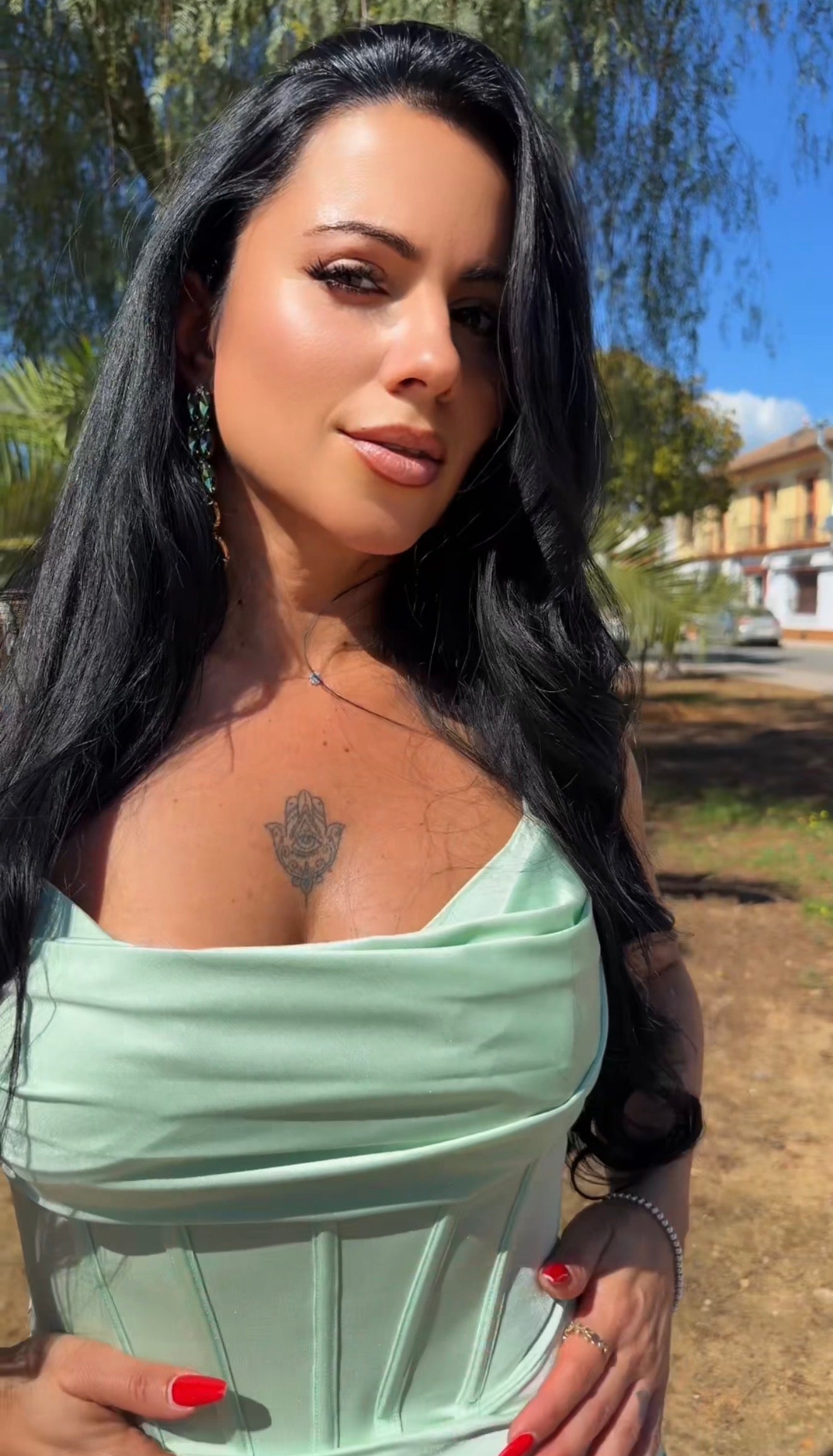 VESTIDO YASMINA VERDE MENTA