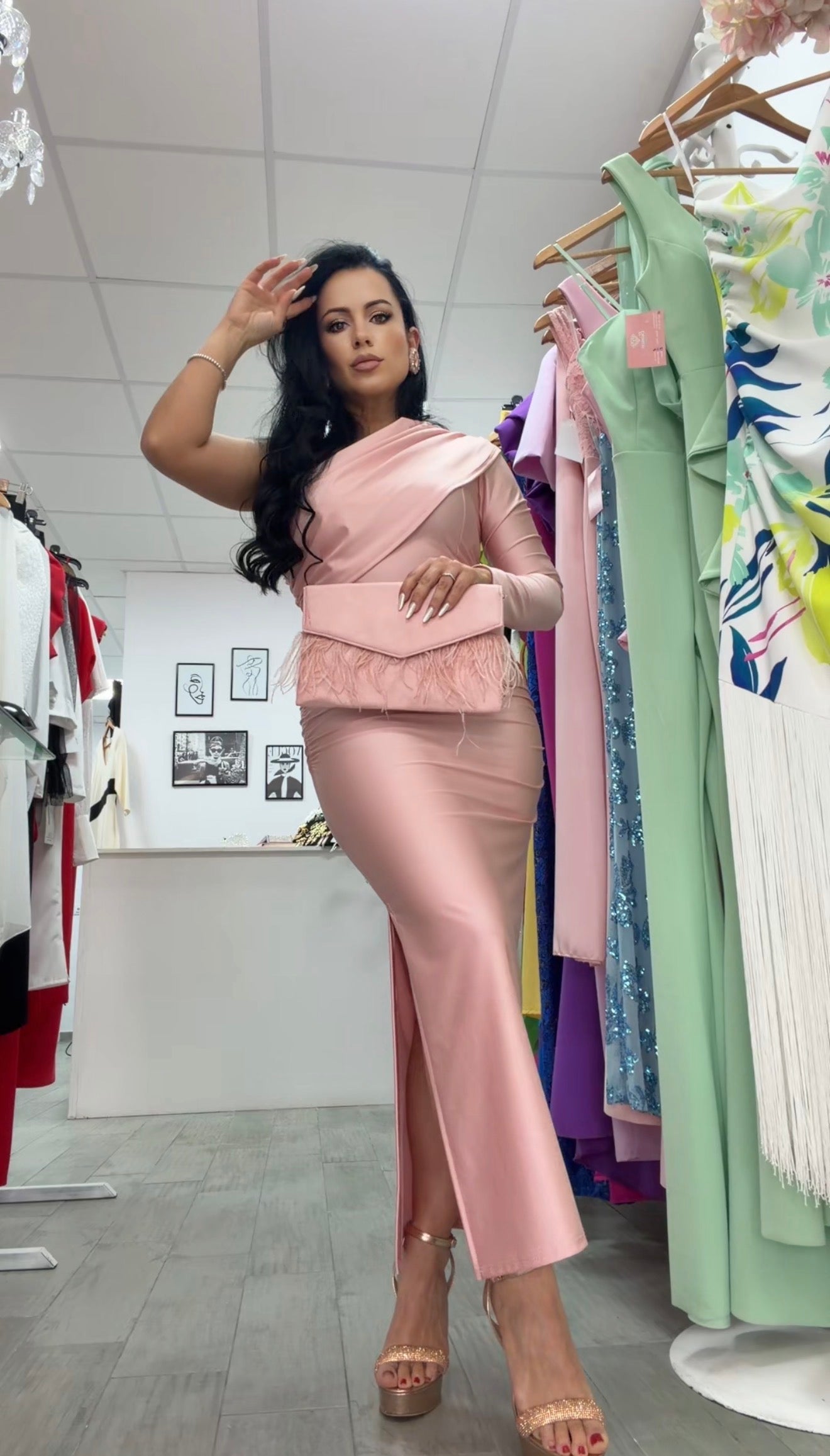 VESTIDO IRIS ROSA MAQUILLAJE