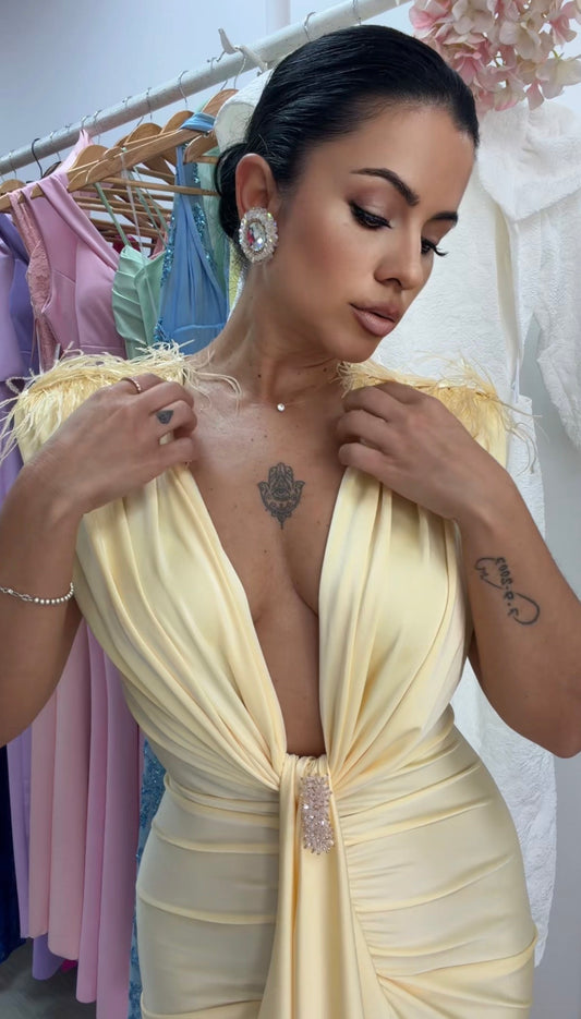 VESTIDO CARINA VAINILLA