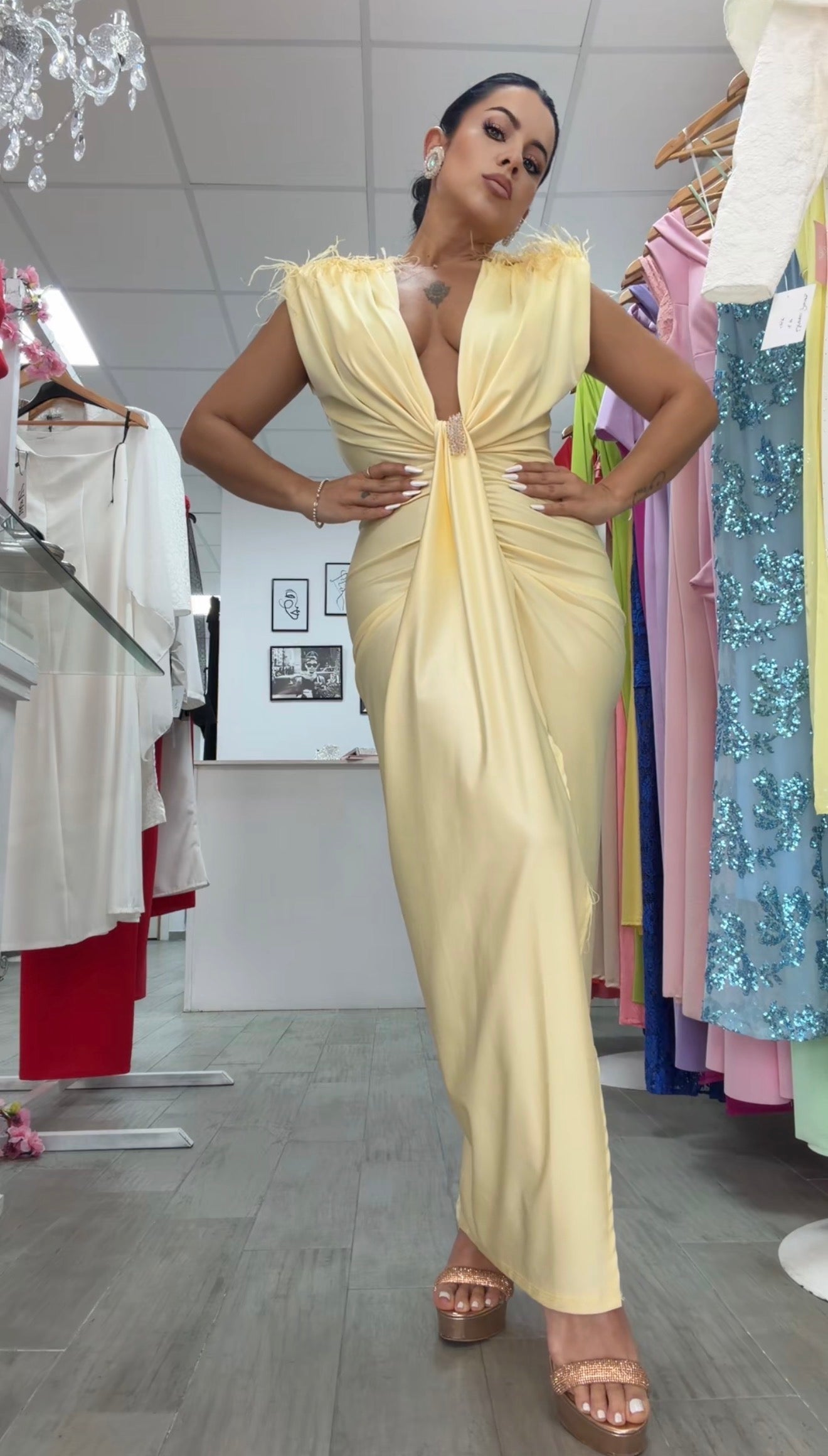 VESTIDO CARINA VAINILLA