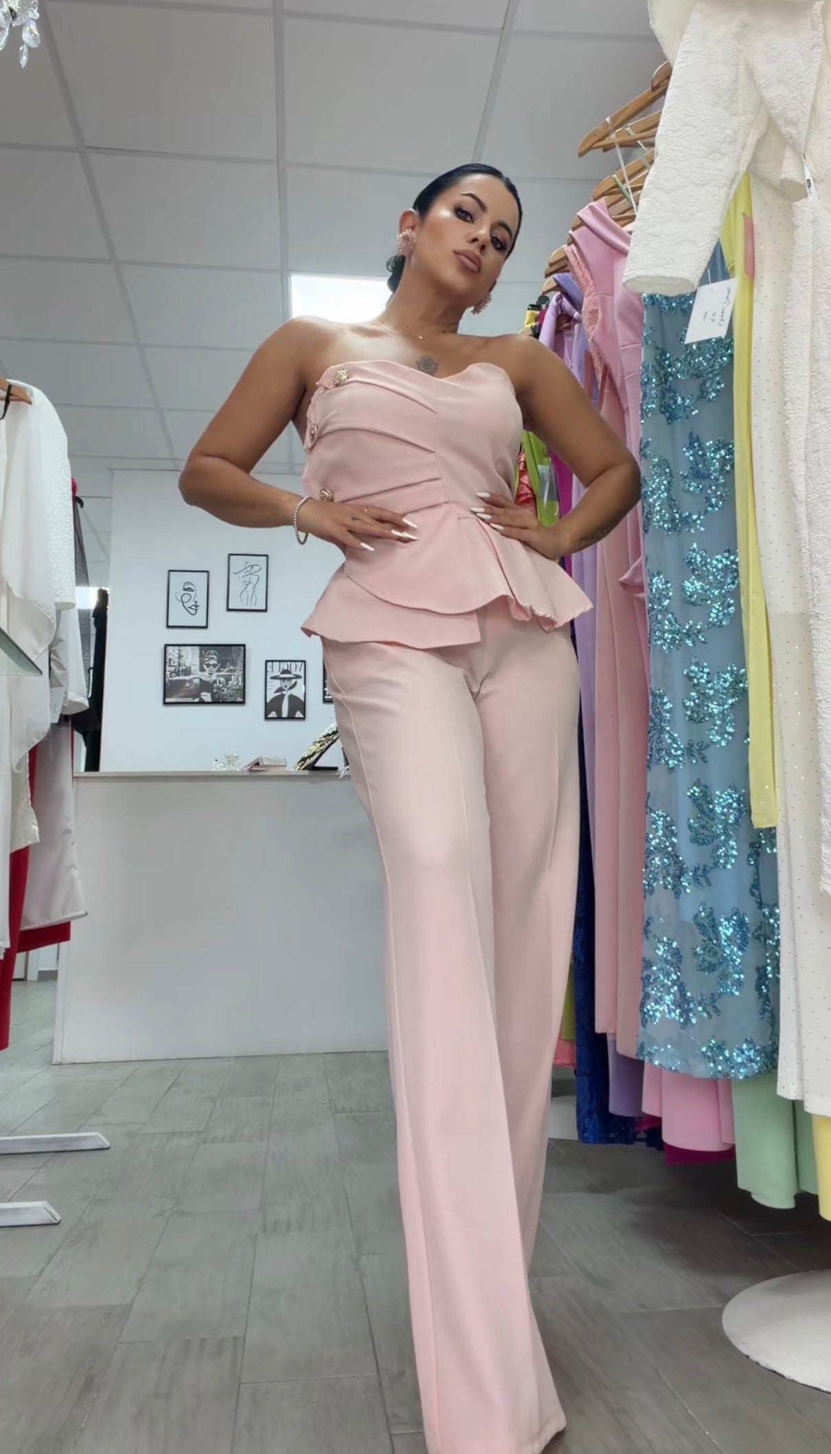 CONJUNTO ALICA ROSA NUDE