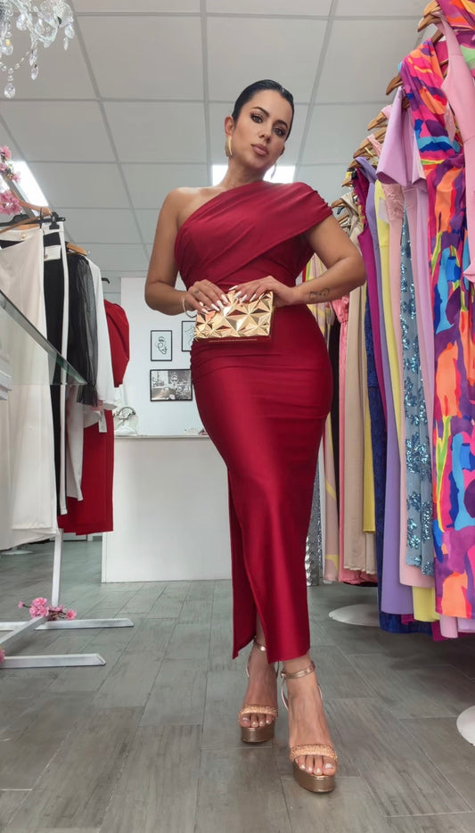 VESTIDO IRIS ROJO TINTO