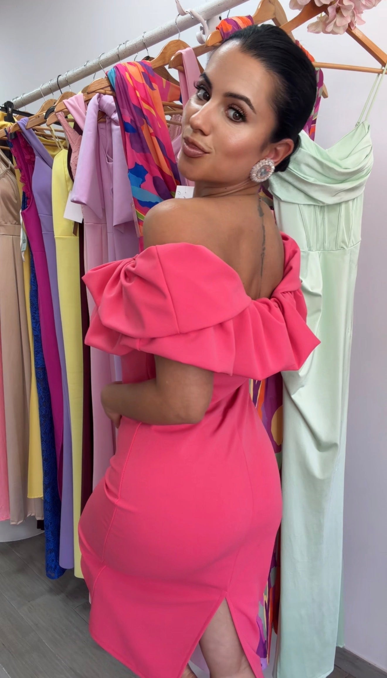 VESTIDO MEXICO FRESA