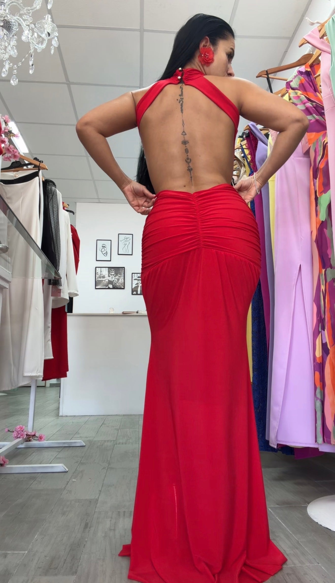 VESTIDO CARMIN